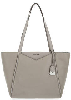 Вместительная кожаная сумка с длинными ручками Michael Michael Kors