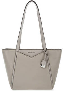 Вместительная кожаная сумка с длинными ручками Michael Michael Kors