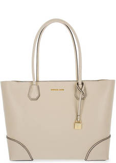 Вместительная кожаная сумка с длинными ручками Michael Michael Kors