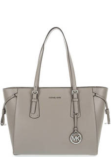 Вместительная кожаная сумка с двумя отделами Michael Michael Kors