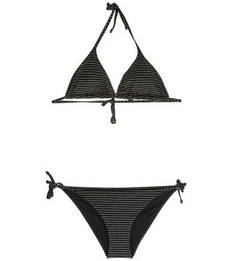 Купальник в полоску на завязках EA7