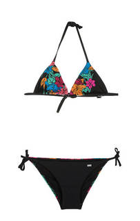 Купальник на завязках с цветочным принтом EA7