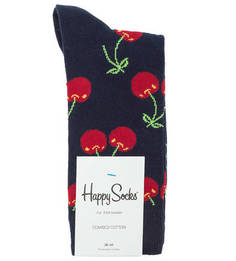 Синие носки из хлопка Happy Socks
