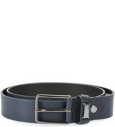 Синий кожаный ремень Guess