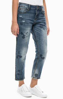 Укороченные джинсы бойфренд Desigual