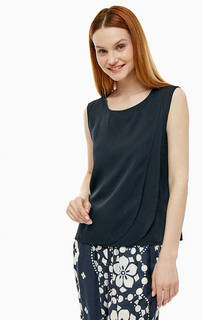 Однотонный топ черного цвета Marc Opolo