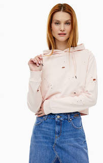 Укороченная толстовка с рваными деталями Pinko