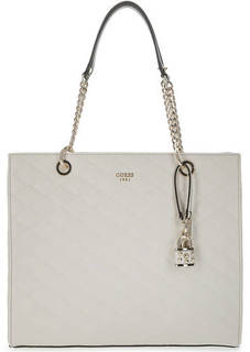 Вместительная стеганая сумка с длинными ручками Guess