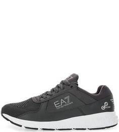 Текстильные кроссовки на шнуровке EA7