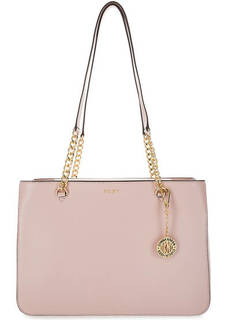 Кожаная сумка с длинными ручками Dkny