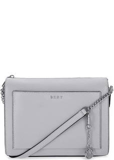 Маленькая кожаная сумка на молнии Dkny