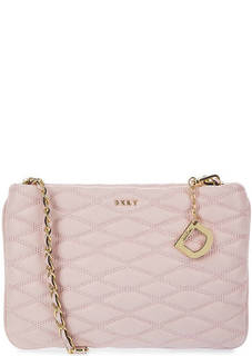 Стеганая кожаная сумка через плечо Dkny