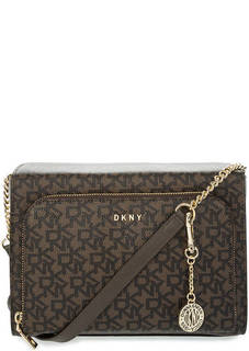 Маленькая сумка с монограммой бренда Dkny