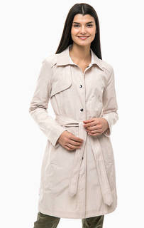 Двусторонний плащ бежевого цвета Comma