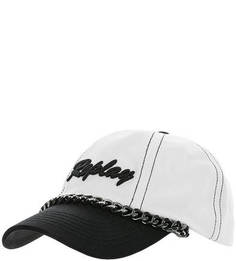 Двухцветная бейсболка из хлопка Replay