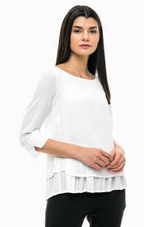 Белая блуза с длинными рукавами Comma
