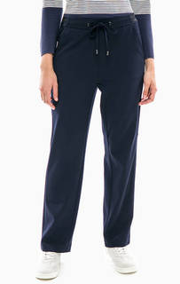 Укороченные синие брюки зауженного кроя S.Oliver