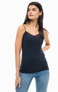 Топ синего цвета на бретелях S.Oliver