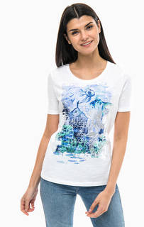 Хлопковая футболка с принтом Gerry Weber