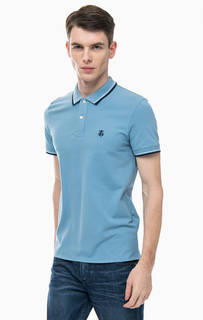 Хлопковая футболка поло с короткими рукавами Selected