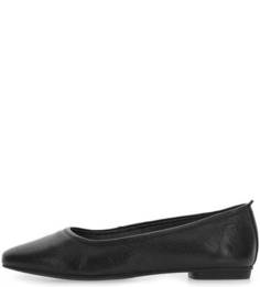 Кожаные балетки черного цвета Vagabond