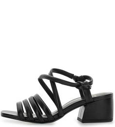 Кожаные босоножки на устойчивом каблуке Vagabond