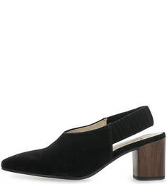 Замшевые босоножки с открытой пяткой Vagabond