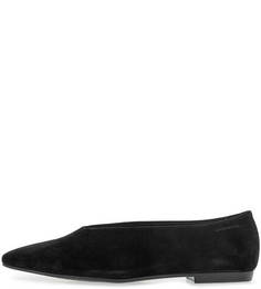 Замшевые туфли черного цвета Vagabond