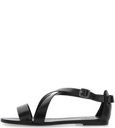 Кожаные сандалии черного цвета Vagabond