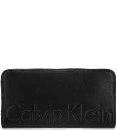 Кошелек из натуральной кожи с тиснением Calvin Klein Jeans