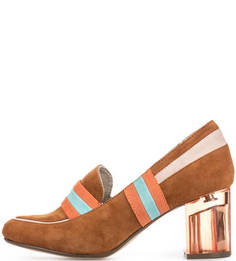 Замшевые туфли с круглым носом Tamaris