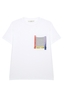 Футболка с декорированным карманом Golden Goose Deluxe Brand