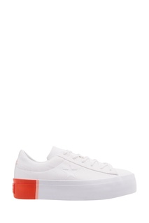 Белые кеды на платформе One Star Platform Converse