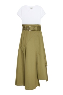 Комбинированное платье из хлопка 3.1 Phillip Lim