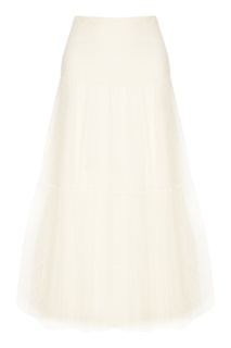 Юбка из сетки цвета слоновой кости RED Valentino
