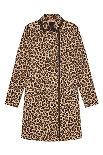 Хлопковое пальто с леопардовым принтом No.21