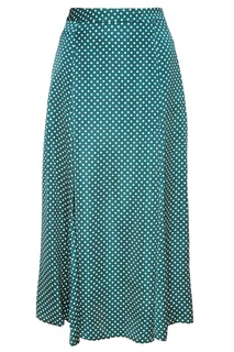 Зеленая юбка в горох Alexa Chung