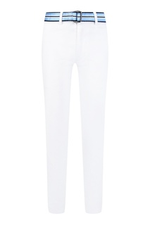 Белые брюки с цветным поясом Ralph Lauren Children