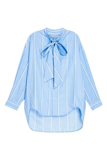 Голубая рубашка в полоску Balenciaga