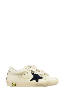 Белые кожаные кеды со звездой Old School Golden Goose Deluxe Brand Kids