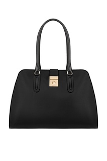 Черная кожаная сумка Milano Furla