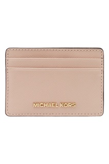 Розовый футляр для карт Money Pieces Michael Kors