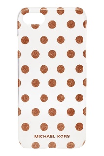 Пластиковый чехол с золотистыми точками для iPhone 7/8 Michael Kors