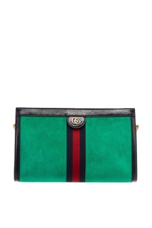Зеленая сумка из замши Ophidia Gucci