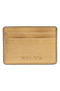 Золотистый футляр для карт Money Piece Michael Kors