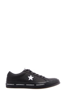 Черные кожаные кеды One Star Converse