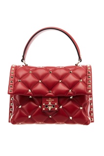 Красная стеганая сумка Candy Stud Valentino