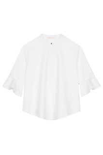 Белая хлопковая блузка Maje