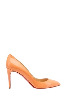 Оранжевые лакированные туфли Pigalle Follies 100 Christian Louboutin