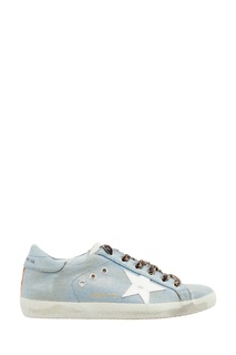 Джинсовые кеды со звездой Superstar Golden Goose Deluxe Brand